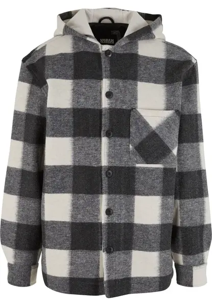 Urban Classics Prechodná bunda  tmavosivá / biela