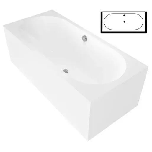 Polysan ASTRA BDL MONOLITH obdĺžniková vaňa 160x70 cm akrylát ľavá 32611MDL