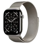 APPLE Watch 11 GPS + Cellular 46mm Prírodný titán s prírodným milánskym ťahom- S/M
