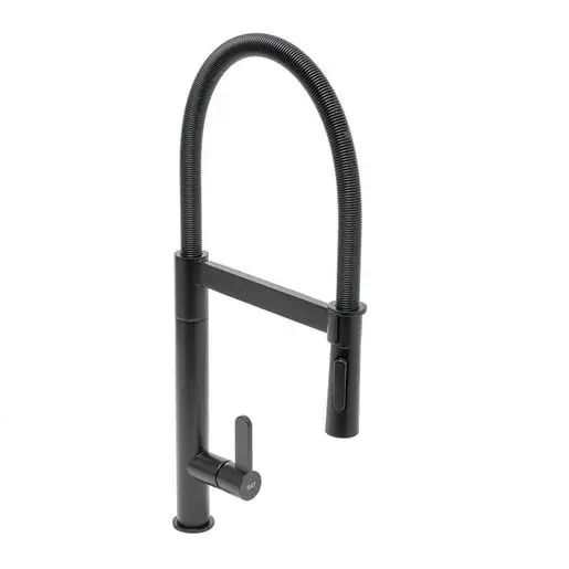 Drezová batéria SAT s otočným ramienkom, 2 prúdy matná čierna SATBSD276C