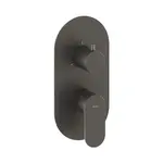 Ravak Eleganta sprchová a vaňová batéria bez podomietkového telesa grafit kartáčovaný X070334