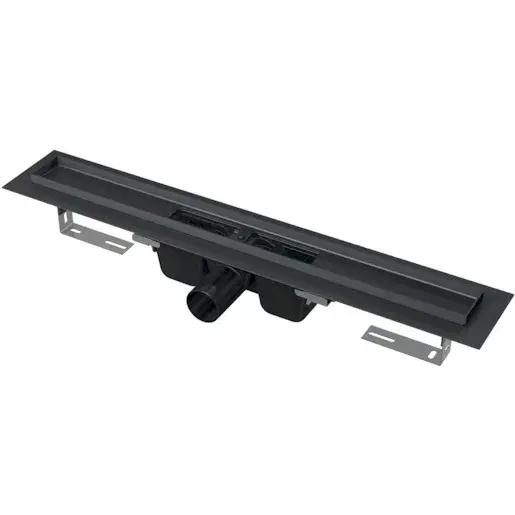 Sprchový žľab Alca 115 cm nerez černá mat APZ1BLACK-1150