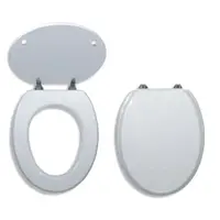 Wc doska Novaservis z dreva v bielej farbe WC/BILA