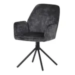 Jedálenská stolička Autronic 59x90 cm čierna látka HC-511 BK4