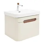 Kúpeľňová skrinka s umývadlom a batériou SAT Fusion 57,5x43x45 cm pieskovo-béžová matná SATFUSION60BEUBA