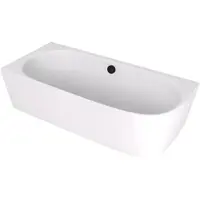 Polysan Sussi voľne stojaca vaňa 160x70 cm liaty mramor ľavá biela matná bílá matná 90191LMAT