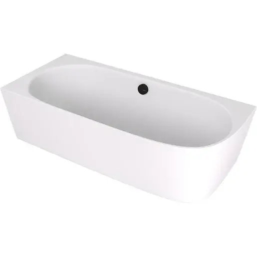 Polysan Sussi voľne stojaca vaňa 160x70 cm liaty mramor ľavá biela matná bílá matná 90191LMAT