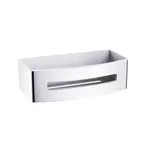 Polička SAT chróm / biela SATDPOLCHB