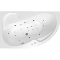 Masážna vaňa SIKO Fortuna 150x100 cm MEDIUM akrylát ľavá SIKOHMMFO150L