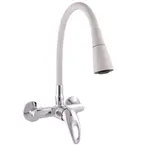 RAV SLEZÁK Sázava drezová batéria so silikónovým ramienkom sivá / chróm sa302.0/13s SA302.013S