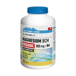 NATUREVIA Magnesium organic BCM 800 mg + B6 180 kapslí