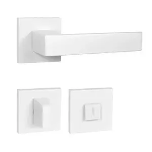 Kľučka Naturel Hit biela matná WC kľúč HITHRWSWC