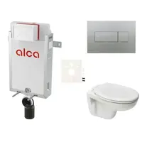 Cenovo zvýhodnený závesný WC set Alca na zamurovanie + WC Ceramia S-Line Pro SIKOAP6