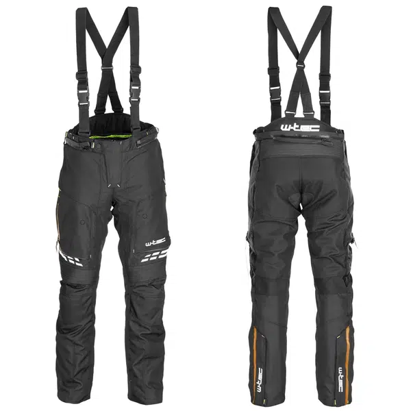 Pánské moto kalhoty W-TEC Spirital černo-oranžová M