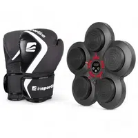 Nástěnný terč inSPORTline Smartpunch + boxerské rukavice Shormag černá 10oz