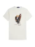 Polo Ralph Lauren Tričko  béžová / námornícka modrá / čokoládová / biela