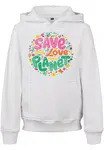 Kids Save And Love Hoody white