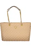 GUESS JEANS BEIGE WOMEN'S BAG