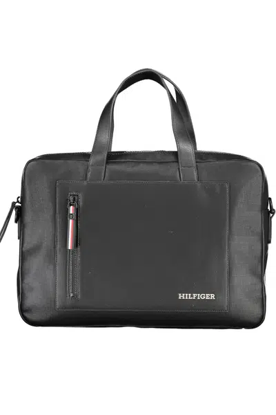 TOMMY HILFIGER BLACK MAN BRIEFCASE