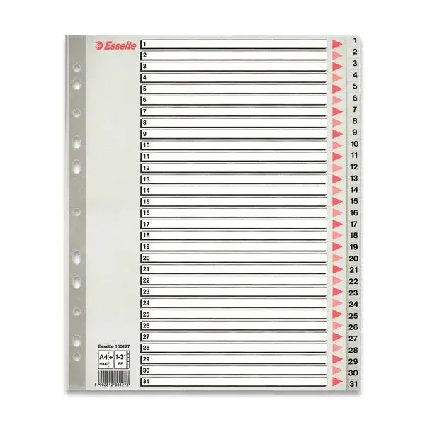 Rozlišovač Esselte Maxi - 1 - 31, 31 listů