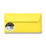 Barevná obálka Clairefontaine, DL, samolepicí, 20 ks - žlutá