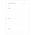 A5 Plánování projektů náplň A5 zápisníků Filofax Notebook