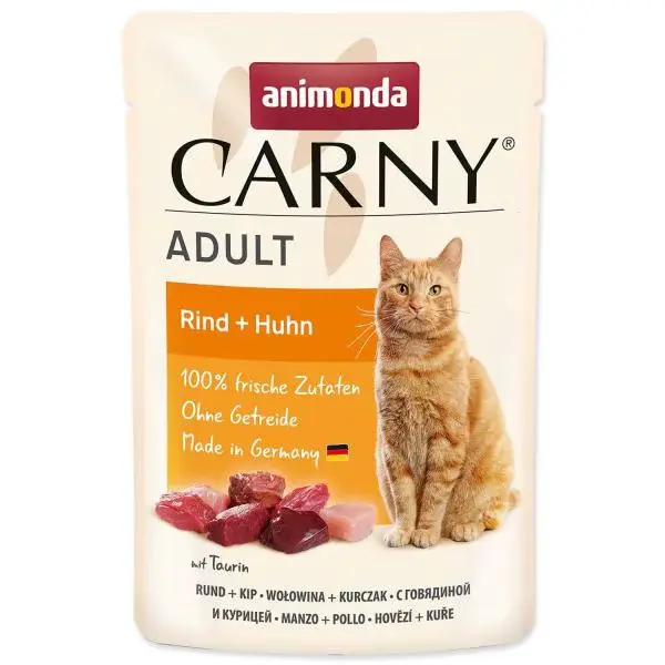Kapsička Animonda Carny Adult hovězí a kuře 85g
