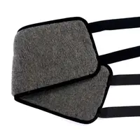 Babička Ovečková Ledvinový oboustranný pás na zavazování z ovčí vlny merino tmavě šedá