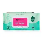 PETITE&MARS Ubrousky vlhčené SO PURE bambusové bioodbouratelné 56 ks