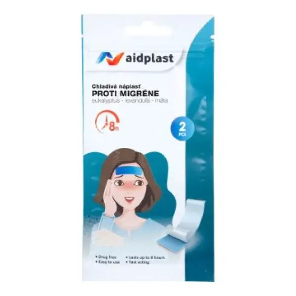 Aidplast Chladivé náplasti proti migréně 2 ks
