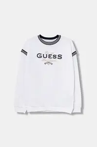 Dětské bavlněné tričko s dlouhým rukávem Guess