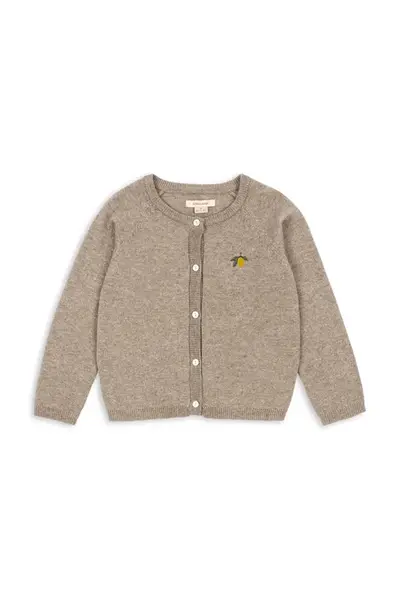 Detský kardigan s prímesou vlny Konges Sløjd MATTOU KNIT CARDIGAN