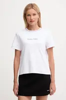 Bavlněné tričko Calvin Klein Jeans dámské, bílá barva, LV047D213G