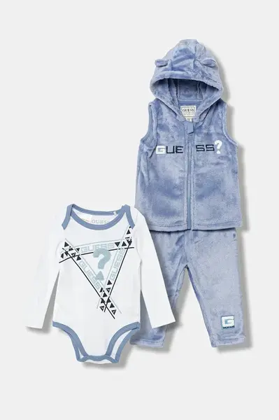 Kojenecká sada Guess 3-pack modrá barva, P5BG07 WFRS0