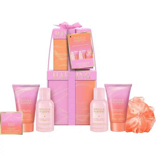 Baylis & Harding Jojoba, Vanilla & Almond Oil darčeková sada na telo s mandľovým olejom