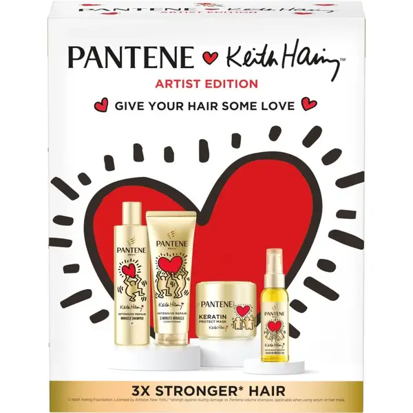 Pantene Keith Haring Artist Edition dárková sada pro poškozené vlasy