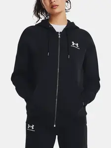 Under Armour Mikina Essential Fleece FZ-BLK - Dámské