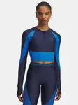 Dámské tričko Under Armour UA HG Rib 1/4 Zip-BLU - Dámské