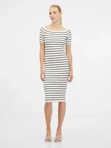 Krémové dámské midi šaty ORSAY - Dámské