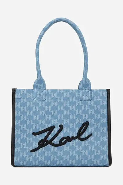 Kabelka Karl Lagerfeld modrá barva, A2W30193