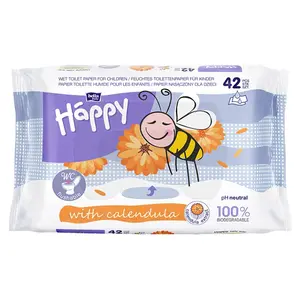 BELLA HAPPY Dětský vlhčený toaletní papír s měsíčkem 42 ks