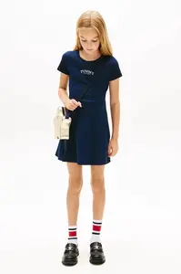 Dětské bavlněné šaty Tommy Hilfiger