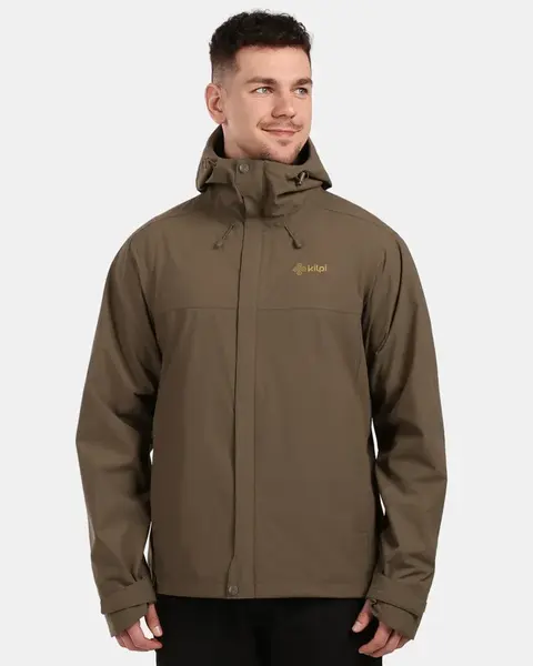 Pánská membránová bunda kilpi montana-m khaki xl