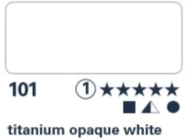 Akvarelová barva Horadam 1/2 – 101 titanium opaque white