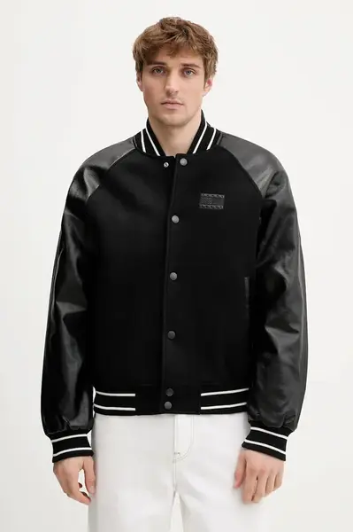 Tommy Jeans Bunda s prímesou vlny Tommy Jeans