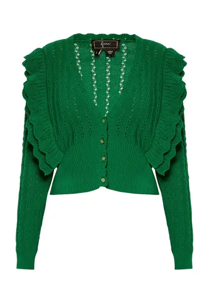 faina Kardigán  zelená