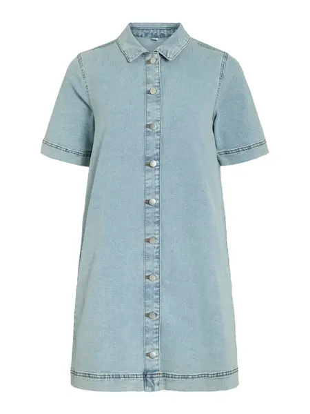VILA Košeľové šaty 'VINus'  modrá denim