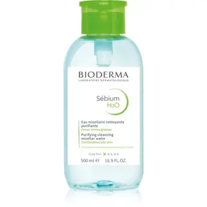 Bioderma Sébium H2O micelárna voda pre zmiešanú a mastnú pleť s dávkovačom 500 ml