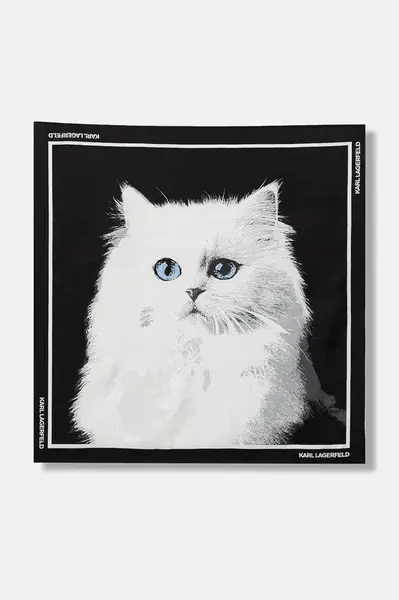 Hedvábný šátek Karl Lagerfeld IKON