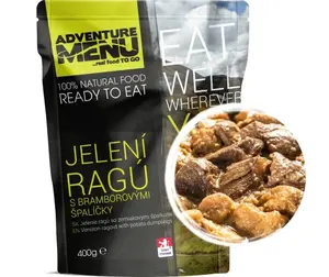 Adventure menu jelení ragú s bramborovými špalíčky